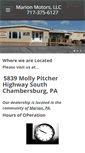 Mobile Screenshot of marionmotors.net