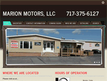 Tablet Screenshot of marionmotors.net